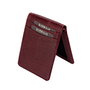 Zoozie Bags Cartera para Hombre Rojo Claret de Piel Genuina Lujosa y Elegante